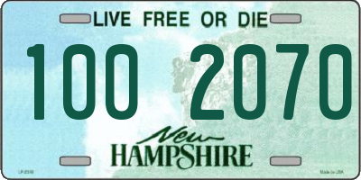 NH license plate 1002070