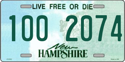 NH license plate 1002074