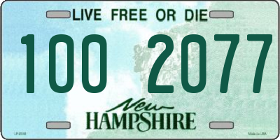NH license plate 1002077