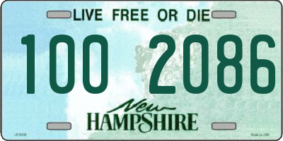 NH license plate 1002086