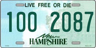 NH license plate 1002087