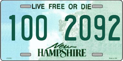 NH license plate 1002092