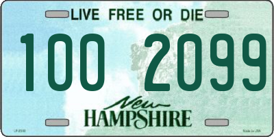 NH license plate 1002099