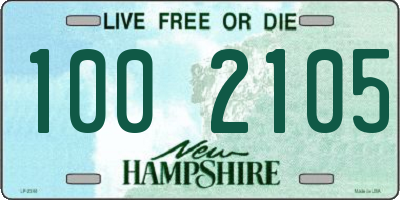 NH license plate 1002105