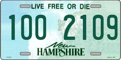 NH license plate 1002109