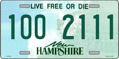 NH license plate 1002111