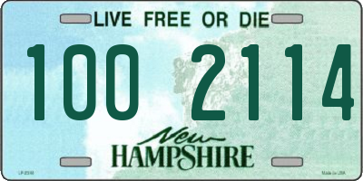 NH license plate 1002114