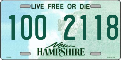 NH license plate 1002118