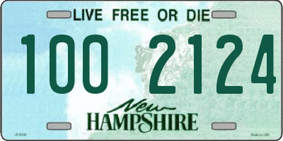 NH license plate 1002124