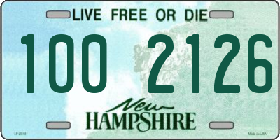 NH license plate 1002126