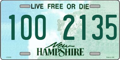 NH license plate 1002135