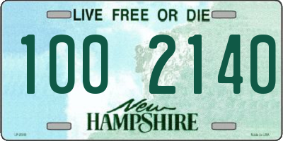 NH license plate 1002140