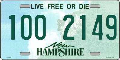 NH license plate 1002149