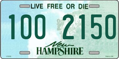 NH license plate 1002150