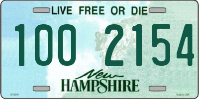 NH license plate 1002154