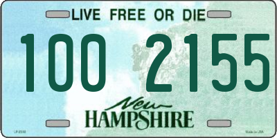NH license plate 1002155