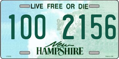 NH license plate 1002156