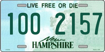 NH license plate 1002157