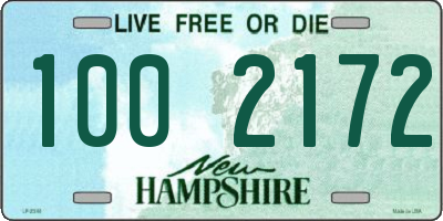 NH license plate 1002172