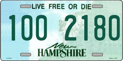 NH license plate 1002180