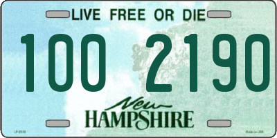 NH license plate 1002190