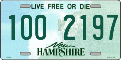 NH license plate 1002197