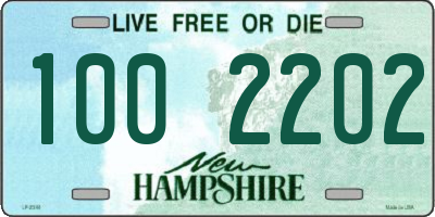 NH license plate 1002202