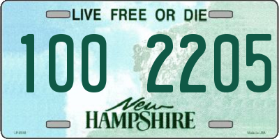 NH license plate 1002205