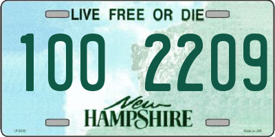 NH license plate 1002209