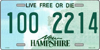 NH license plate 1002214