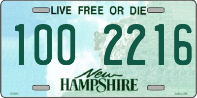 NH license plate 1002216