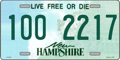 NH license plate 1002217