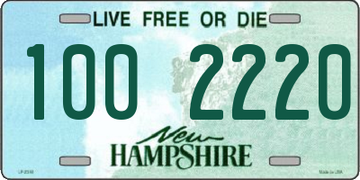 NH license plate 1002220