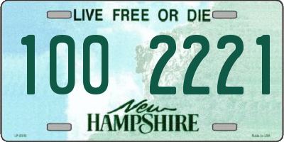 NH license plate 1002221