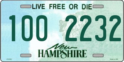 NH license plate 1002232