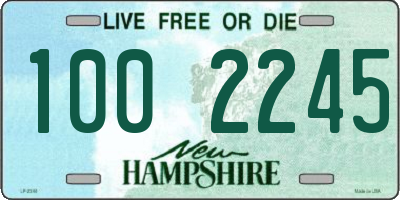 NH license plate 1002245