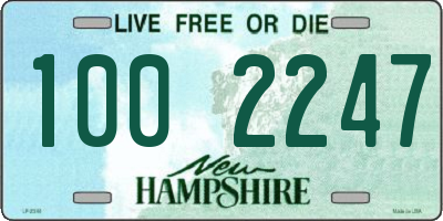 NH license plate 1002247
