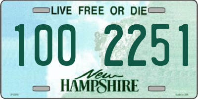 NH license plate 1002251