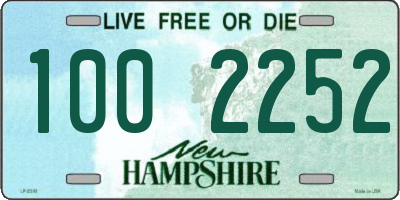 NH license plate 1002252