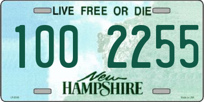 NH license plate 1002255