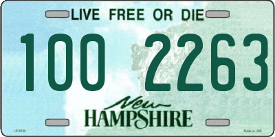 NH license plate 1002263