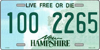 NH license plate 1002265