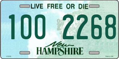 NH license plate 1002268