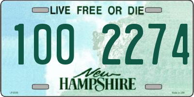 NH license plate 1002274