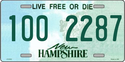 NH license plate 1002287