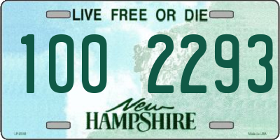 NH license plate 1002293