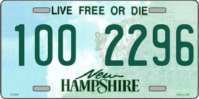 NH license plate 1002296