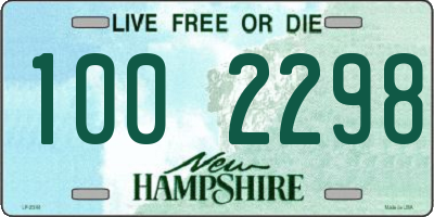 NH license plate 1002298