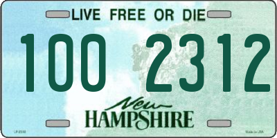 NH license plate 1002312