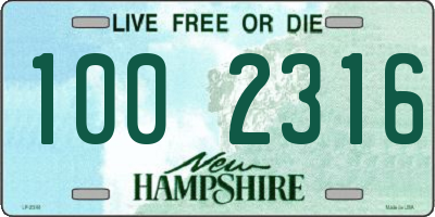 NH license plate 1002316